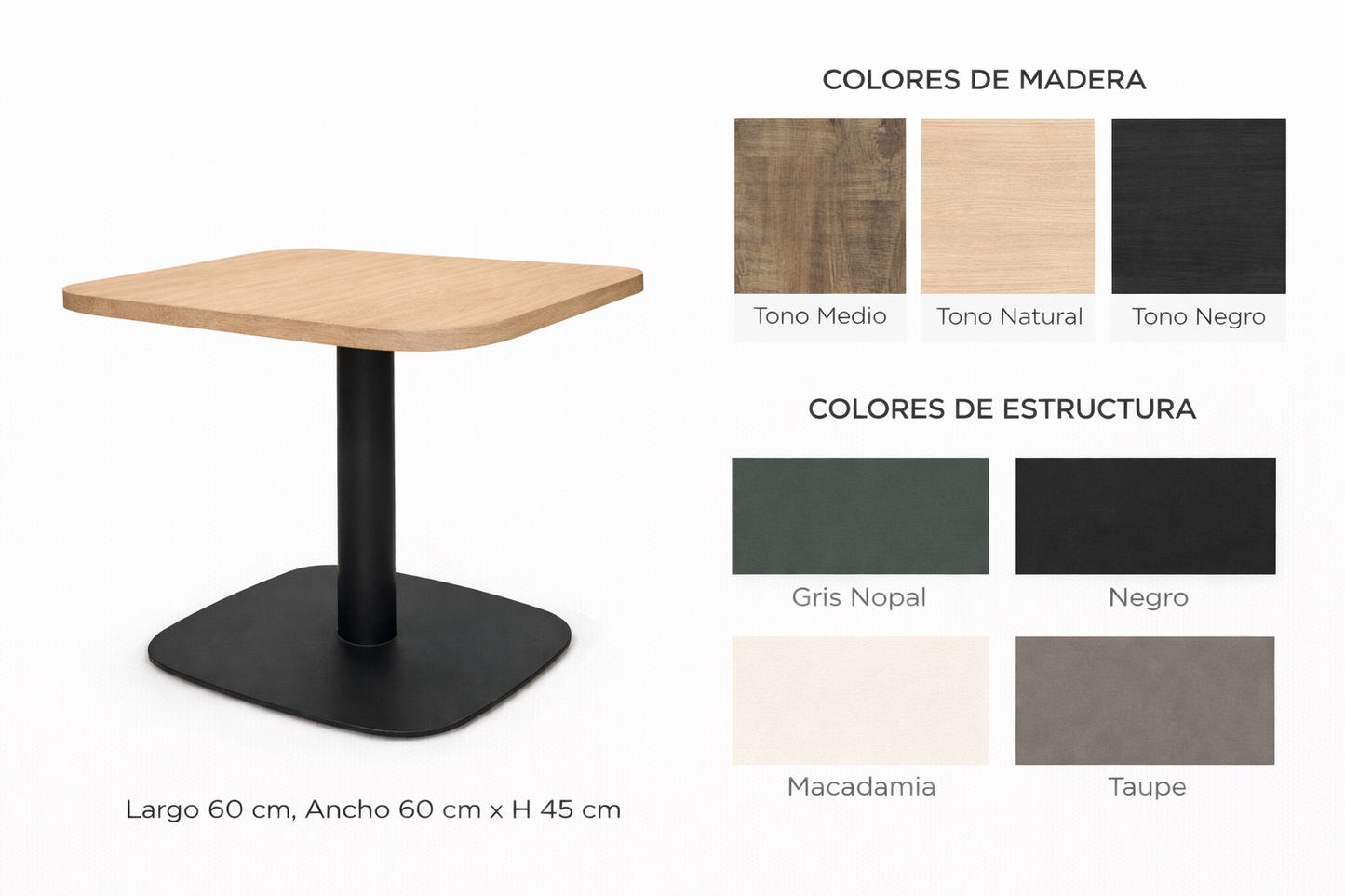 Mesa auxiliar moru piedra THE BLUE HOUSE