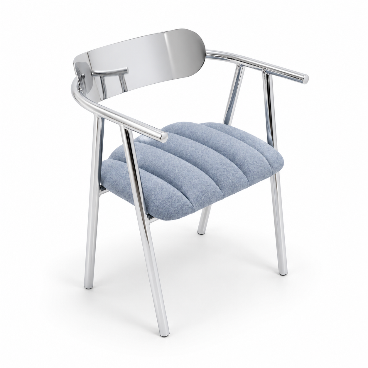 Silla Top Cromada con Brazos Americanino The Blue House