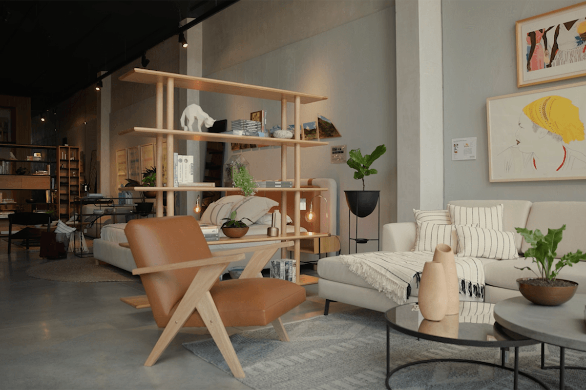 Poltrona en cuero Aisha - Silla Decorativa - The Blue House