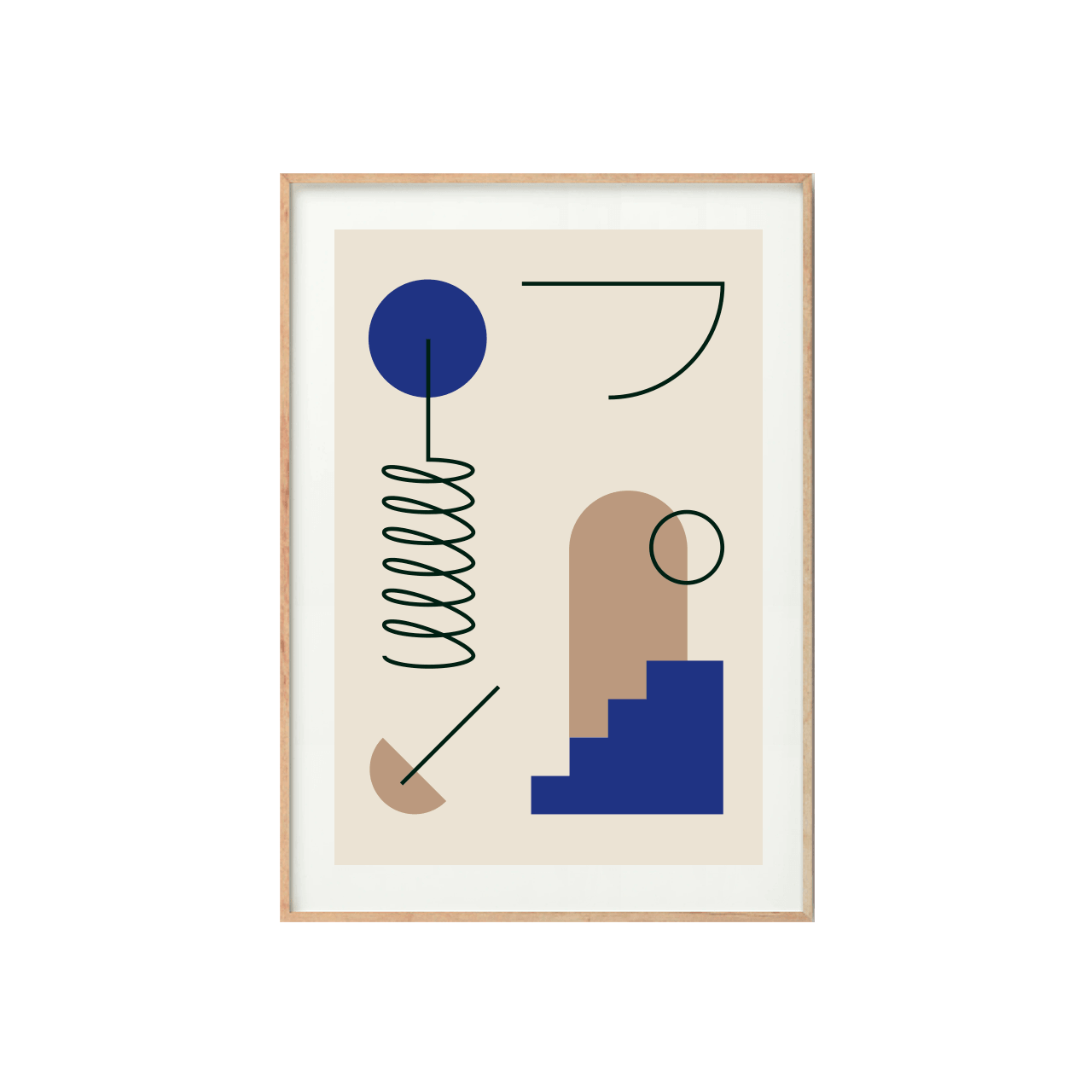 Cuadro ALL THE WALL Lines and figures I - Decorativos - The Blue House