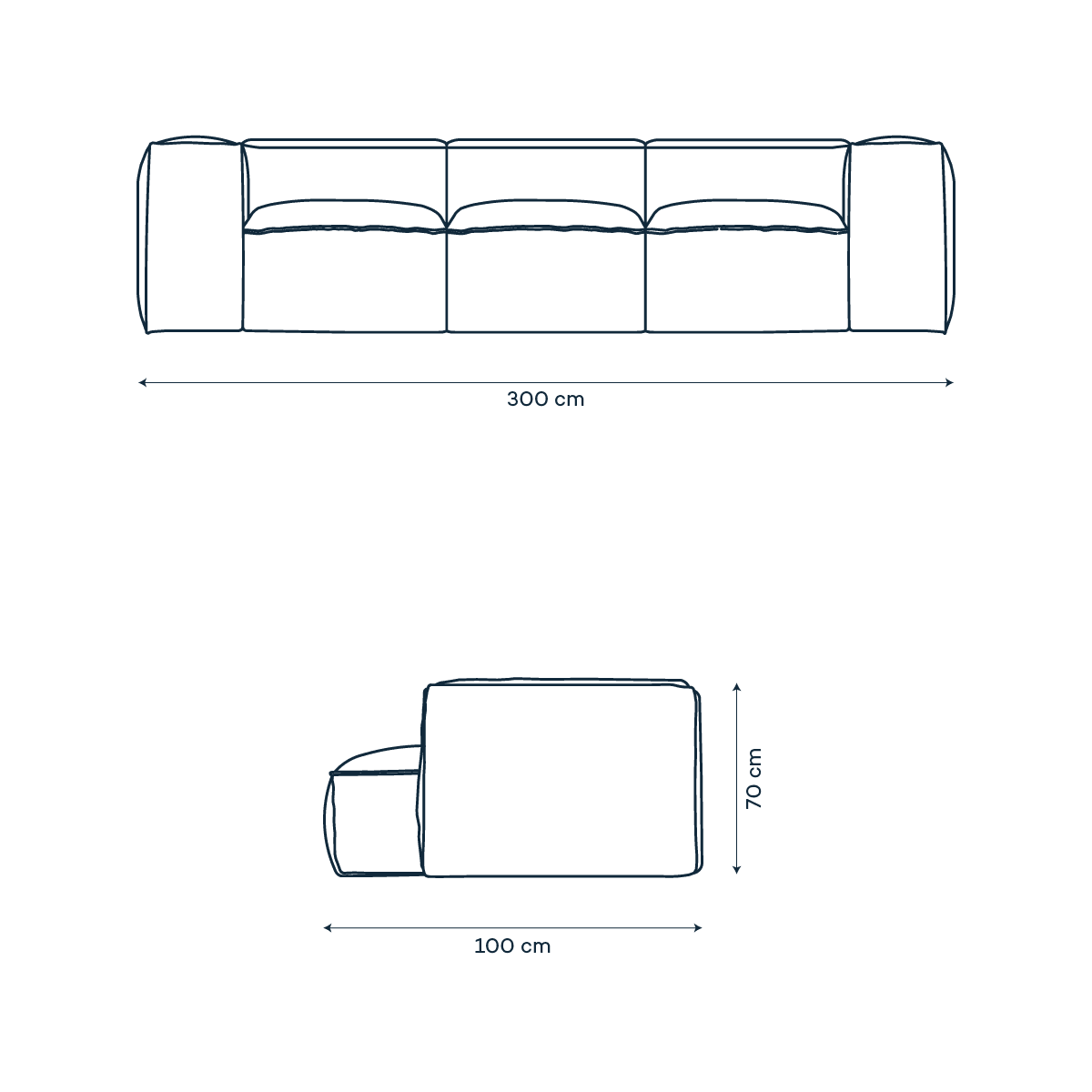 Sofá en cuero Safi L - Sofas - The Blue House