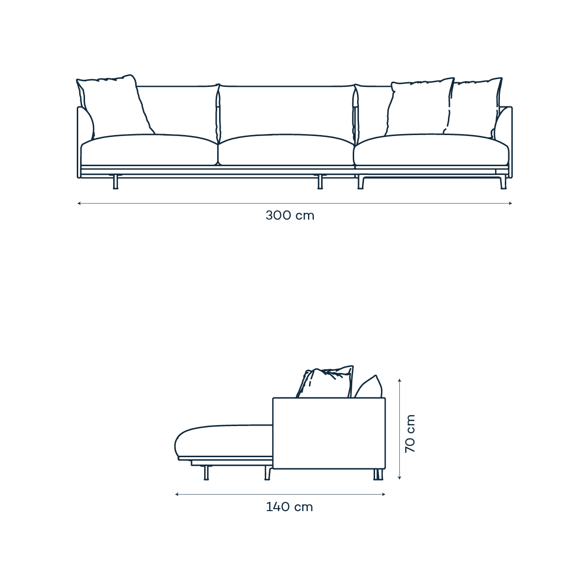 Sofá en tela Bergen L - Sofas - The Blue House
