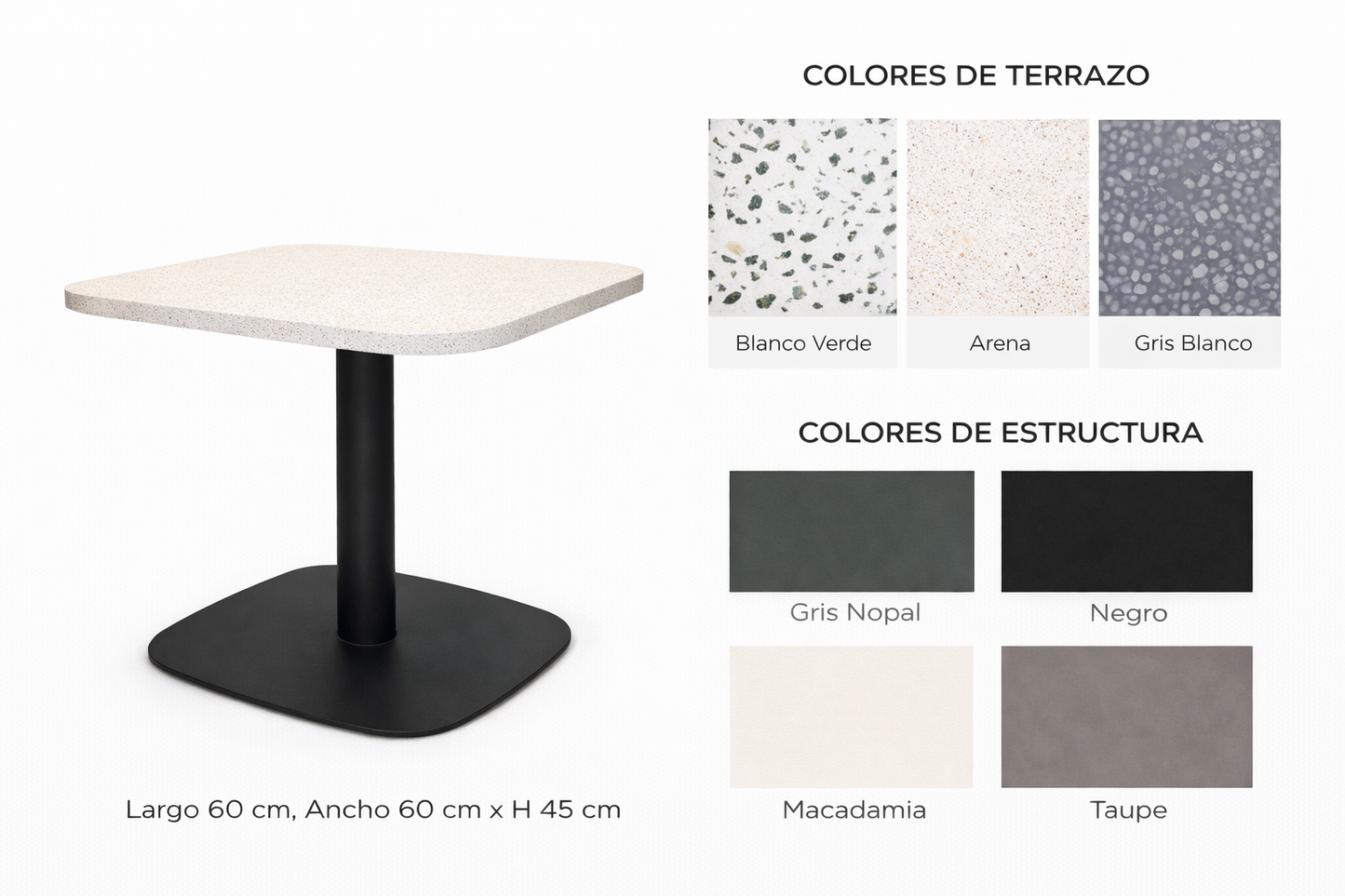 Mesa auxiliar moru piedra THE BLUE HOUSE