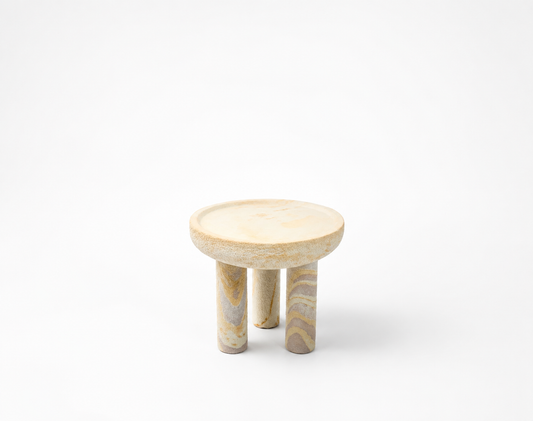 Stool Redondo 3 Patas Plato Bravio Bravío