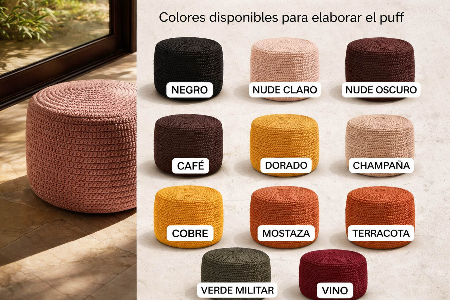 Puff casatrama Espiral Casatrama