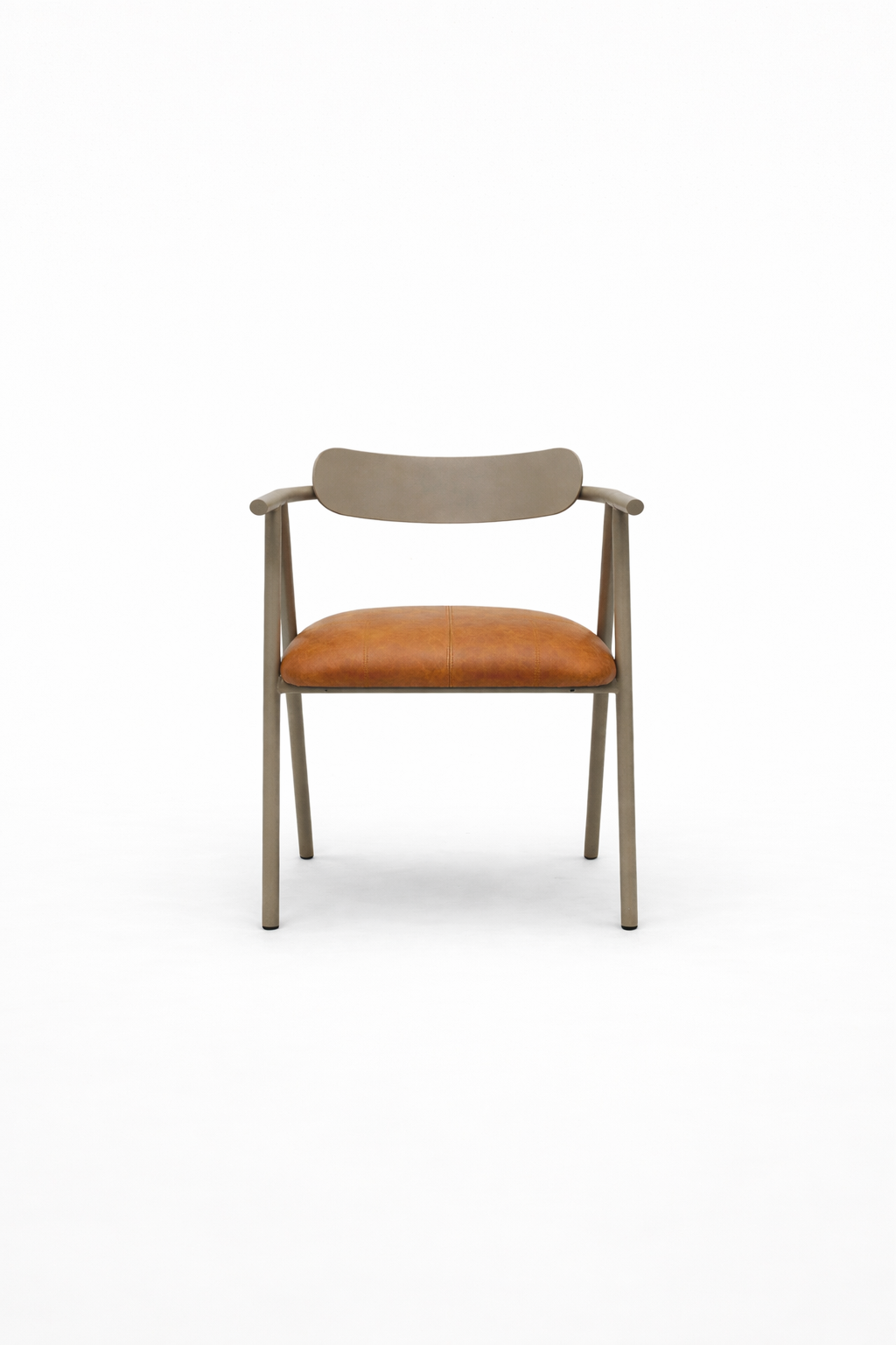 Silla Top con brazos asiento en cuero | The Blue House