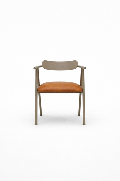 Silla Top con brazos asiento en cuero The Blue House Colombia