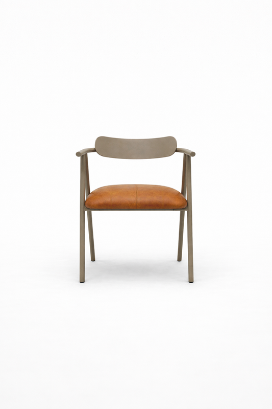 Silla Top con brazos asiento en cuero The Blue House Colombia