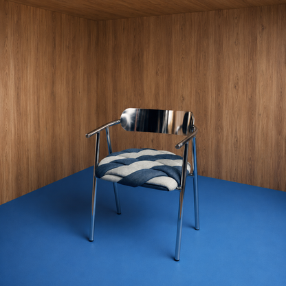 Silla Top Cromada con Brazos Americanino The Blue House