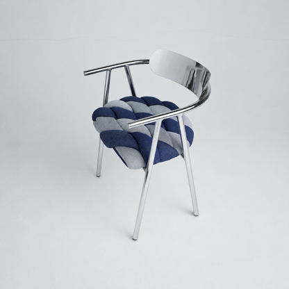 Silla Top Cromada con Brazos Americanino The Blue House