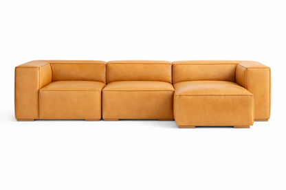 Sofá en cuero Safi L | The Blue House