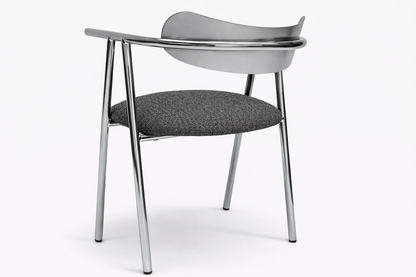 Silla Top Cromada con Brazos | The Blue House