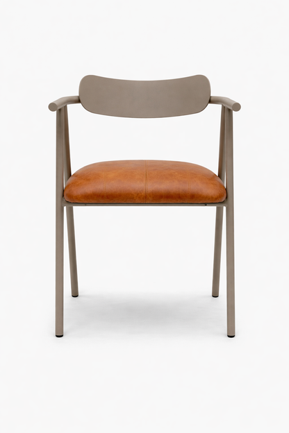 Silla Top con brazos asiento en cuero The Blue House Colombia