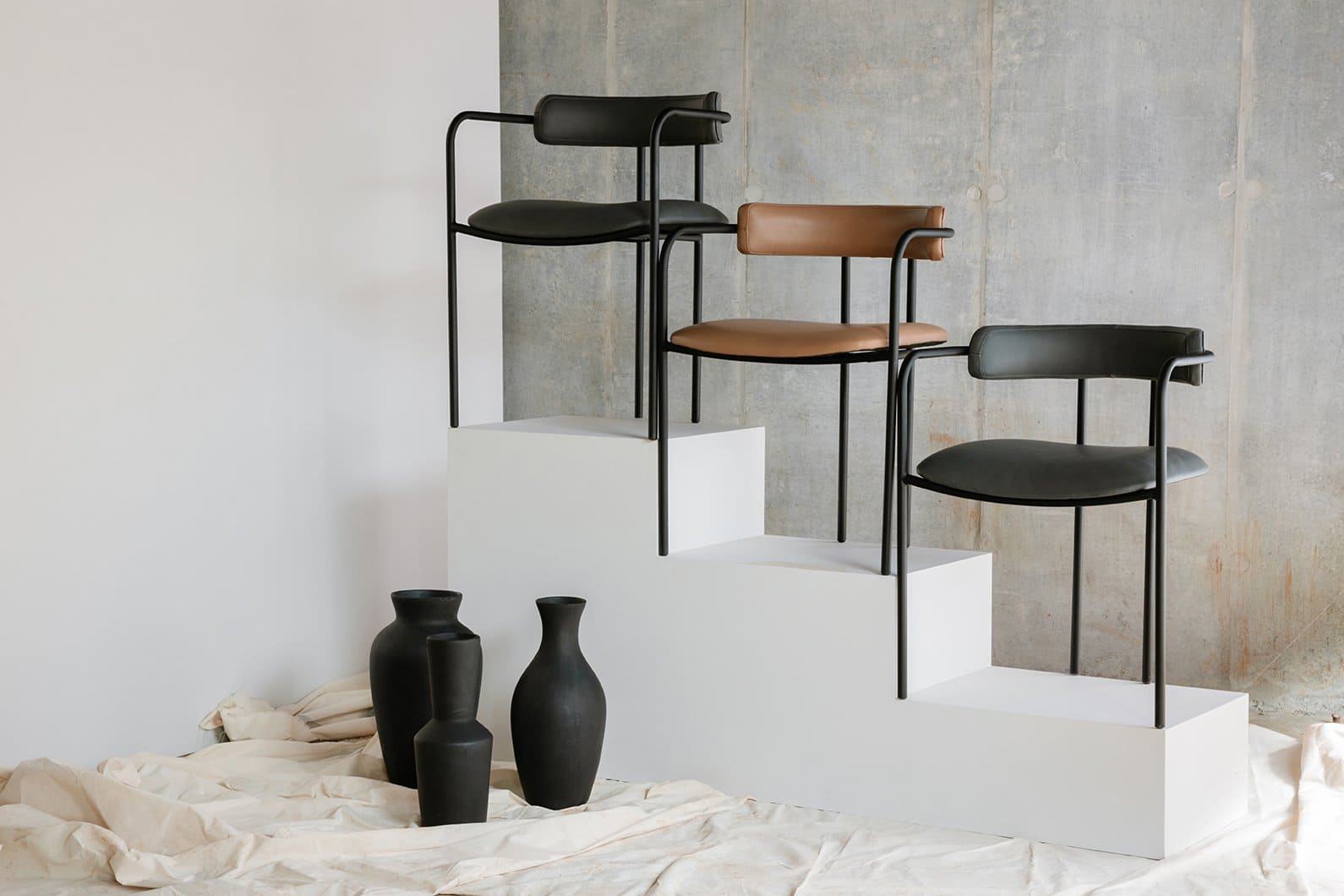 Silla de Comedor en cuero Makalu - Silla de Comedor - The Blue House