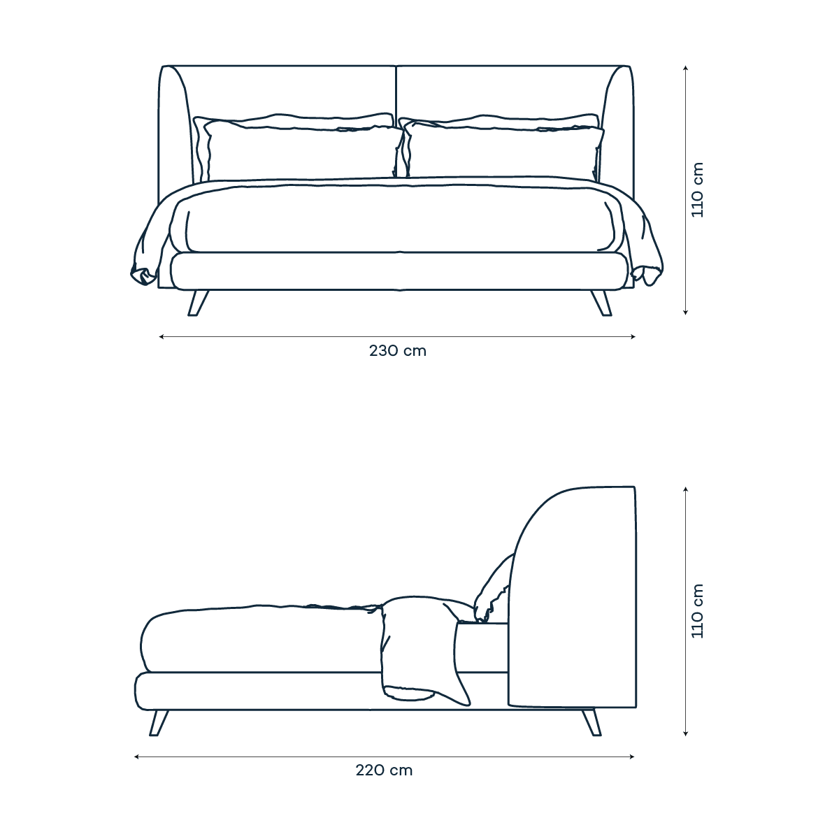 Cama en cuero Risanni Plus - Camas - The Blue House